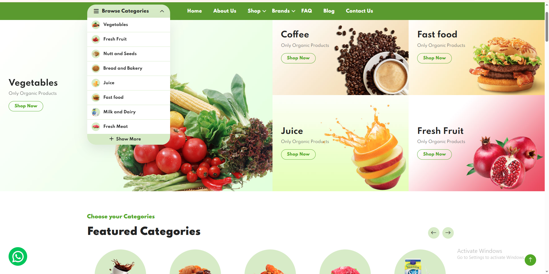 Organic Grocery E-commerce Platform